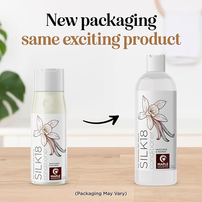 Silk Protein Conditioner for Damaged Hair - Ultra Moisturizing Conditioner for Dry Hair with Deeply Nourishing Shea Butter Argan Oil Green Tea & Aloe - Helps Define Curls & Control Frizz (12 Fl Oz)