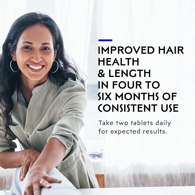 Elon R3 Hair Growth Supplement for Women – Vitamins w/ 5000 mcg Biotin Per Serving & Collagen Peptides for Healthy, Thick Hair – Extra Strength - Extended Release (60 Tablets)