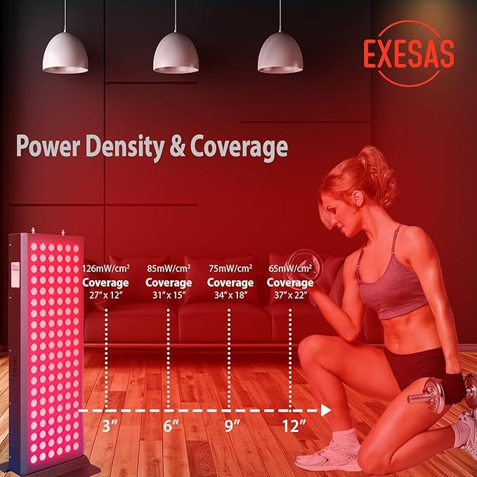 Red Light Therapy Device for Full Body & Face, 660nm & 850nm, Near Infrared Dual-Chip Clinical Grade LED Panel for Smooth Skin, Weight & Pain Management and Overall Wellness (600-Watts 120-LED)