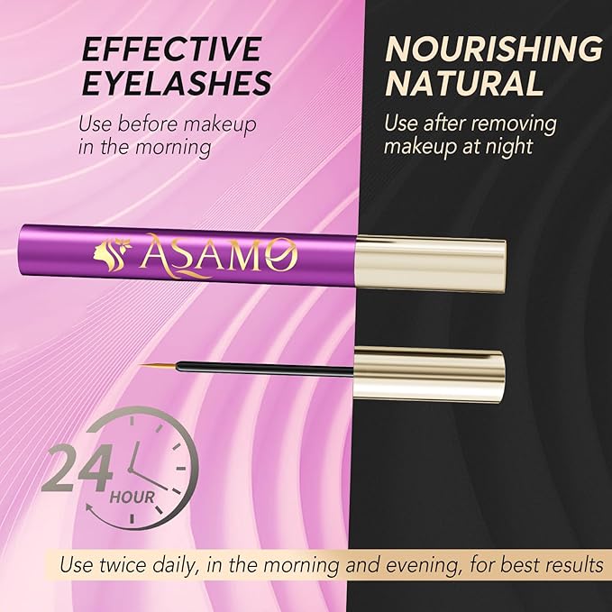 Eyelash Growth Serum - Natural Lash Enhancer with 15 Botanical Extracts - Advanced Lash Formula for Longer, Thicker, Fuller Looking Lashes - Oil-Free, Hypoallergenic & Gentle - 3ml