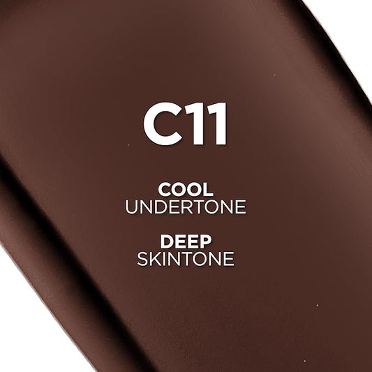 L'Oreal Paris True Match Super-Blendable Foundation, Medium Coverage Liquid Foundation Makeup, C11, Deep, 1 Fl Oz