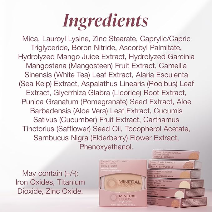 Mineral Fusion, Pressed Powder Foundation Cool 2, 0.32 Ounce