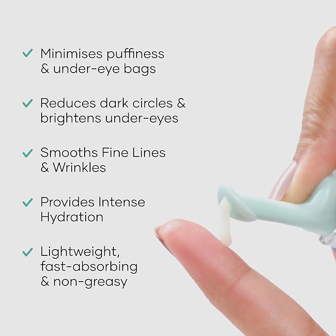 Under Eye Gel for Dark Circles for Women and Men | Bio-Peptide Under Eye Gel to Reduce Dark Circles, Puffiness & Wrinkles | Under Eye Cream for Men and Women