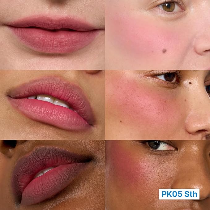 Blurry Pudding Pot + Keychain SET | Airbrushed Blush & Lip, Buildable Pigment, Long-lasting, Lightweight, Easy to Blend, Natural Soft Matte Finish Makeup – Sth (Dusty Pink) | 0.17 oz