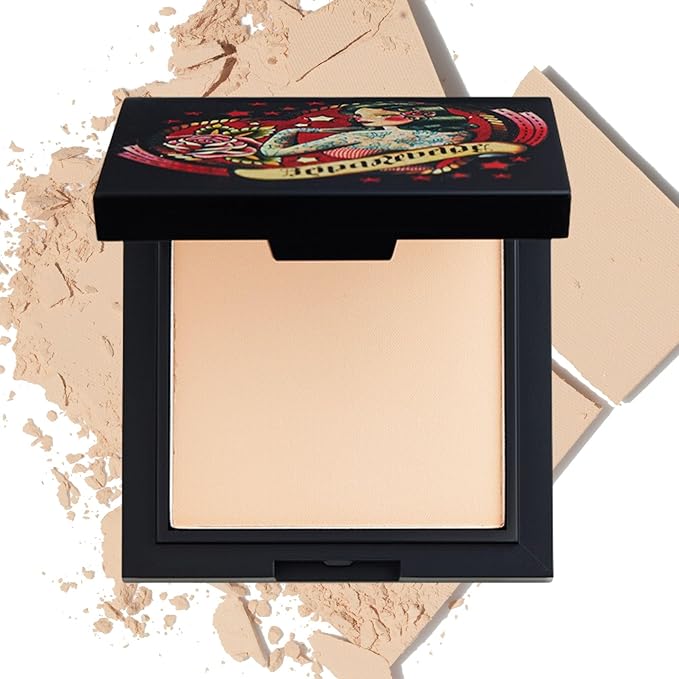REINA REBELDE Almendra On Your Face Finishing Powder | Blurring Pressed Powder| Smooth Matte Finish | Long-lasting | Cruelty Free and Vegan | For Light-Medium Skin Tones