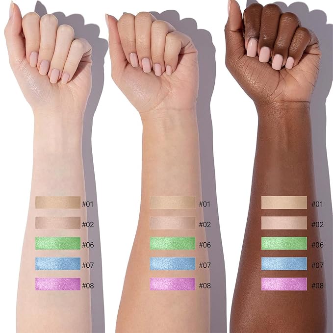 Erinde Glitter Shimmer Sparkle Eyeshadow Palette, Pink Purple Glitter Sparkle Eye Shadow Makeup, Single Monochrome Long-Lasting Eye Makeup, Smooth Formula Vegan & Cruelty-Free, C08 Pink Lilac Sparkle