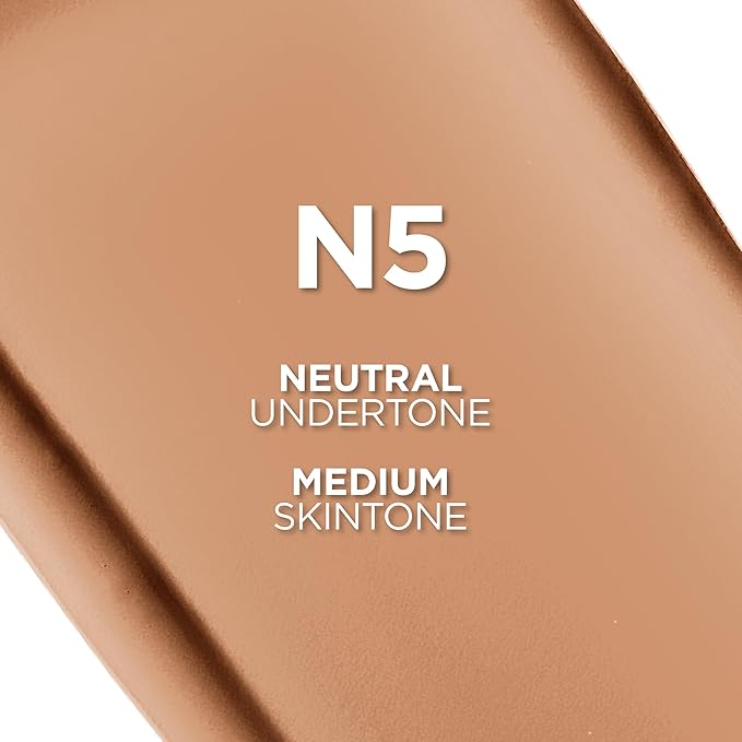 L'Oreal Paris True Match Super-Blendable Foundation, Medium Coverage Liquid Foundation Makeup, N5, Medium, 1 Fl Oz