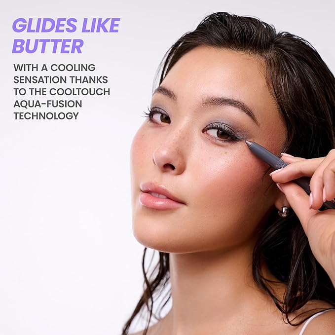 Wonderskin IYKYK Eyeshadow Stick - Longwear Eye Shadow Sticks, Budge-Proof and Waterproof Shimmer Eyeshadow Stick with Built-in Sharpener (Ash)