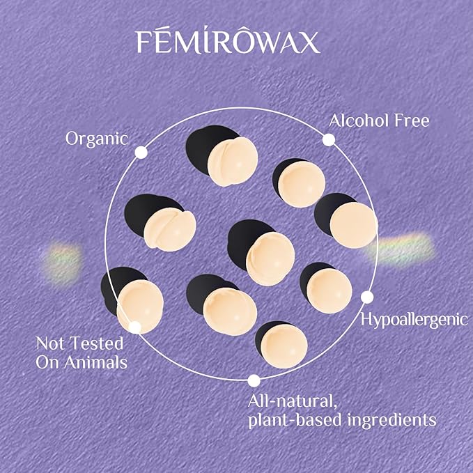 Wax Beads, 1lb Hard Wax Beans for Hair Removal Sensitive Skin with Coconut Formula Waxing Beads for Full Body Brazilian Bikini Face Eyebrow at Home Wax Refill for Women Men