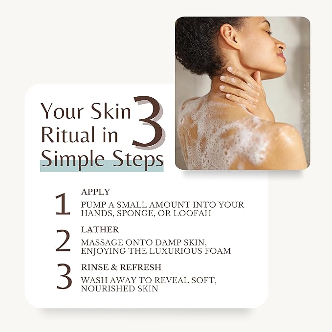 Coconut Body Wash, Cleans, Softens & Nourishes, Ultra Moisturizing Shower Gel for Dry and Sensitive Skin, Women & Men, Organic & Natural, 16 fl oz