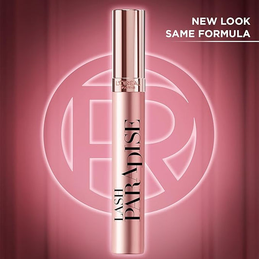L'Oreal Paris Makeup Voluminous Lash Paradise Mascara, Voluptuous Volume, Intense Length, Feathery Soft Full Lashes, No Flaking, No Smudging, No Clumping, Blackest Black, 0.25 Fl Oz (Pack of 2)