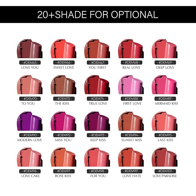 Brown Lipstick for Women Hydrate Glossy Lipstick Moisture Lip Gloss Sheer-Medium Coverage Long Lasting Lipsticks for Dry Lips (DM72 Brown)