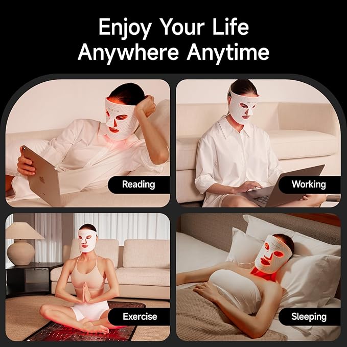 MEGELIN Upgrade Led Red Light Therapy Mask