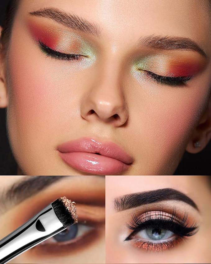 EIGSHOW Eyeshadow Smudge Brush & Eyeliner Brush, High-End Precision Eye Makeup Tools for Blending Cat Eye, Winged Liner (E865&E806)