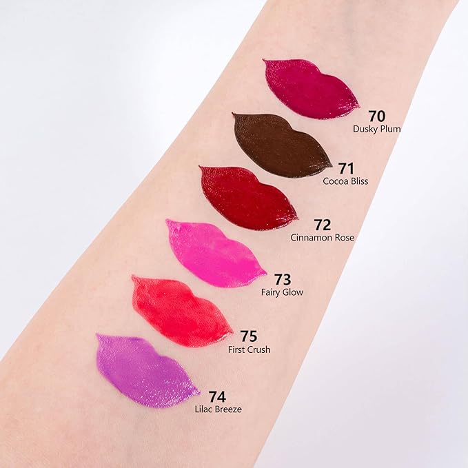 Deep Red Moisturizing Lipstick – Hydrating Cream Lip Balm for Dry, Chapped Lips, Bold Glossy Finish, Lightweight Vegan Lip Color, Long-Lasting Smooth Wear for Women & Girls (Cinnamon Rose)