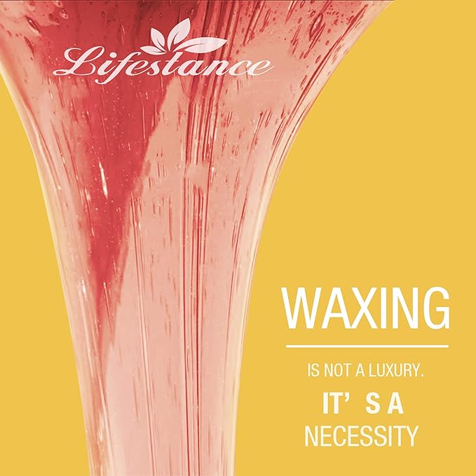 Hard Wax Beans Hair Removal Kit, Lifestance Hard Wax Kit Delilatory Wax Beads for Facial, Brazilian Bikini, Underarms, Back and Chest, Legs At Home Waxing 1lb Pink Wax Refill