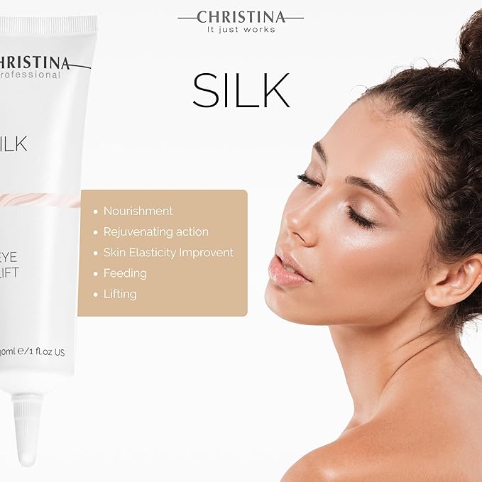 -CHRISTINA- Silk Eyelift Cream | Under Eye Cream Revitalizes, Smoothes, and Combats Aging with Enhanced Microcirculation | For Normal And Dry Skin 30ml