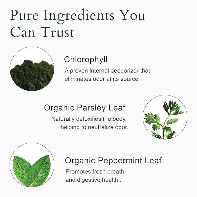 It Just Works Whole Body Natural Deodorizing Supplement for Full Freshness - Vegan & Organic Internal Deodorant for Underarms, Intimate Areas, and Private Parts, 30 Capsules