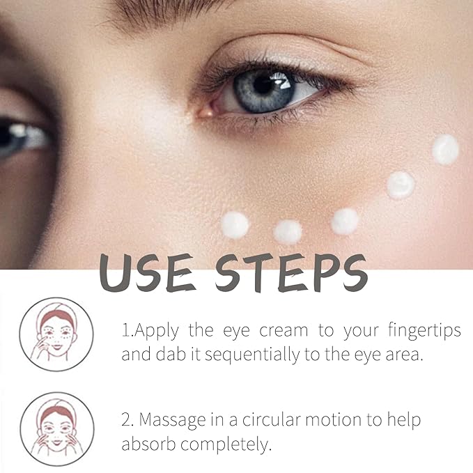 Rosehip Under Eye Cream for Dark Circles - Eye Cream Anti Aging - Anti Wrinkle eye cream for Puffiness and Bags Under Eyes - Firming Eye Serum for Women - Best Under Eye Treatment for Bags