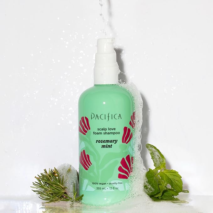 Pacifica Rosemary Mint Scalp Detox Shampoo – Clarifying Shampoo for Dry Flaky Scalp, Removes Buildup & Excess Oil, Invigorating Rosemary + Mint Clean Beauty Vegan Dermatologist Tested