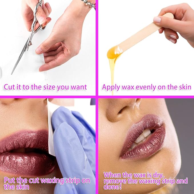 Non-Woven Wax Strip Roll for Body, Facial, Leg Hair Removal (2.76" X 100Yd)