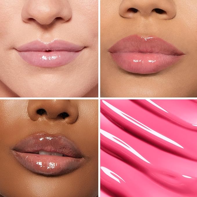 OFIR Surreal Shine Plumping Lip Gloss for Women | Clear, Non-Sticky, Hydrating Lip Gloss with Menthol & Vitamin E | High Shine, Vegan, Cruelty-Free | Diva - Bright Pink | 0.15 FL OZ