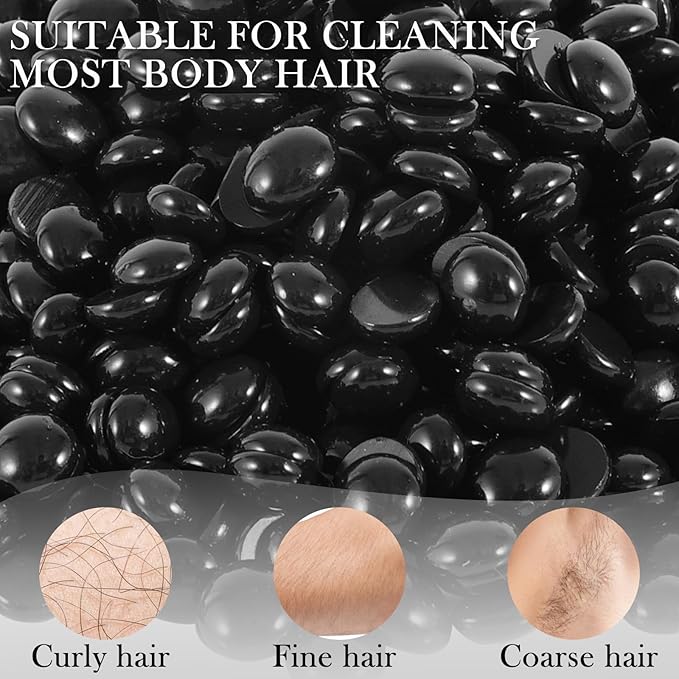 Wax Beads Bulk - 2.5lb Wax Beans Supplies for Esthetician - Professinal Painless Waxing for Face, Upper Lip, Bikini, Leg, Women Natural Melting Kit - Hypoallergenic Hard Wax Beads Bulk