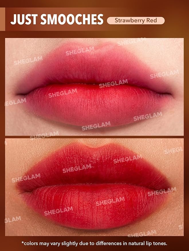 SHEGLAM Soft Haze Lip Blur Waterproof Liquid Lipstick Matte Transfer-Proof Lip Tint Lasting Super Stay Lip Stain-Just Smooches