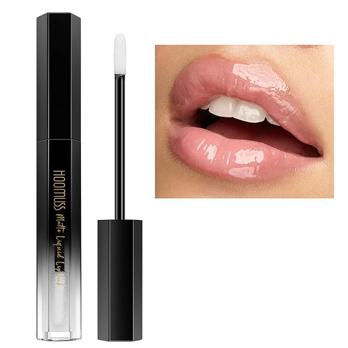 Clear Lip Gloss for Women Lip Plumping Lip Plumper Moisturizing Lip Gloss Enriched with Lip Oil For Dry Lips, M15 Clear Gloss