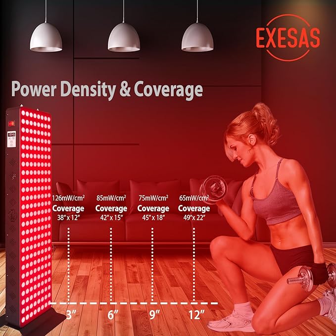 Red Light Therapy Device for Full Body & Face, 660nm & 850nm, Near Infrared Dual-Chip Clinical Grade LED Panel for Beautiful Skin, Weight & Pain Management and Overall Wellness (1000-Watts 200-LED)