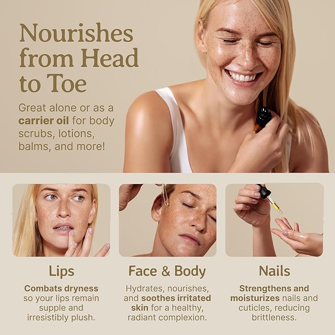 Bella Terra Oils - Baobab Oil 4oz - Luxurious Oil with Palmitic & Linoleic Acid, Perfectly Blended Nature's Bounty for a Glowing Skin