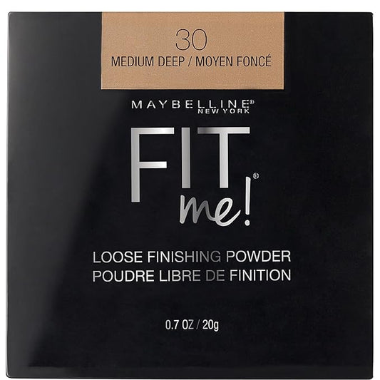 Maybelline Fit Me Loose Setting Powder, Face Powder and Finishing Makeup, Medium Deep, 1 Count