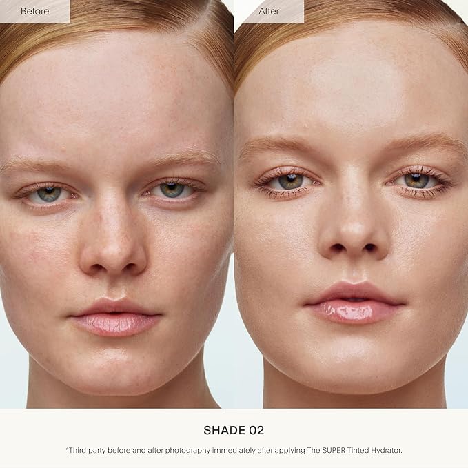 U Beauty The Super Tinted Hydrator Hyaluronic Acid Moisturizing Cream - Mega-Dose Skin Hydrator for Supple, Smooth, and Softer-Looking Skin For Up To 48 Hours - Shade 2-1.0 oz