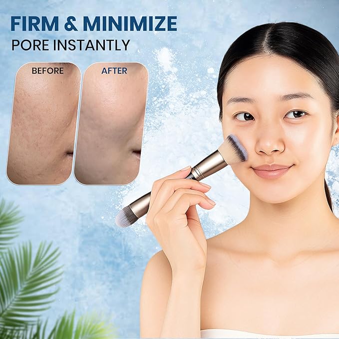 Club Suppin Translucent Setting Powder Foundation + Overnight Skincare, Finishing Powder Makeup & Face Powder for Women with Amino Acids, Shea Butter& Aloe, 24H Long-Lasting Japanese Skincare, WHITE