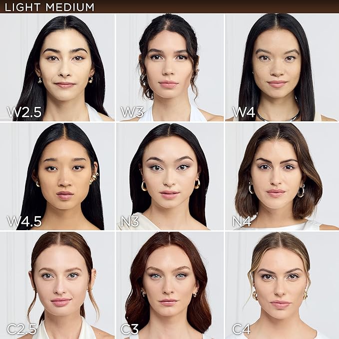 L'Oreal Paris True Match Super-Blendable Foundation, Medium Coverage Liquid Foundation Makeup, C2.5, Light Medium, 1 Fl Oz