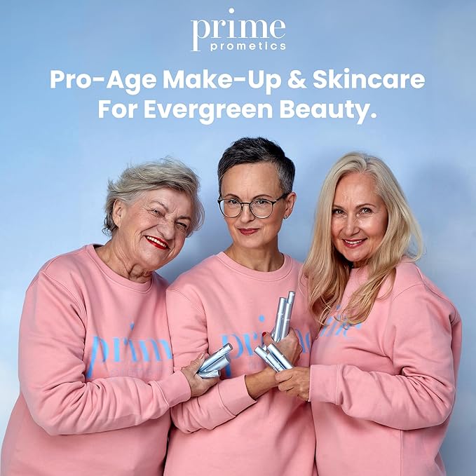 Prime Prometics PrimeLash Mascara for Older Women – Volumizing, Incredible Length in 2 Coats – Long-Stay, Zero Clumps, Hypoallergenic (Blue)