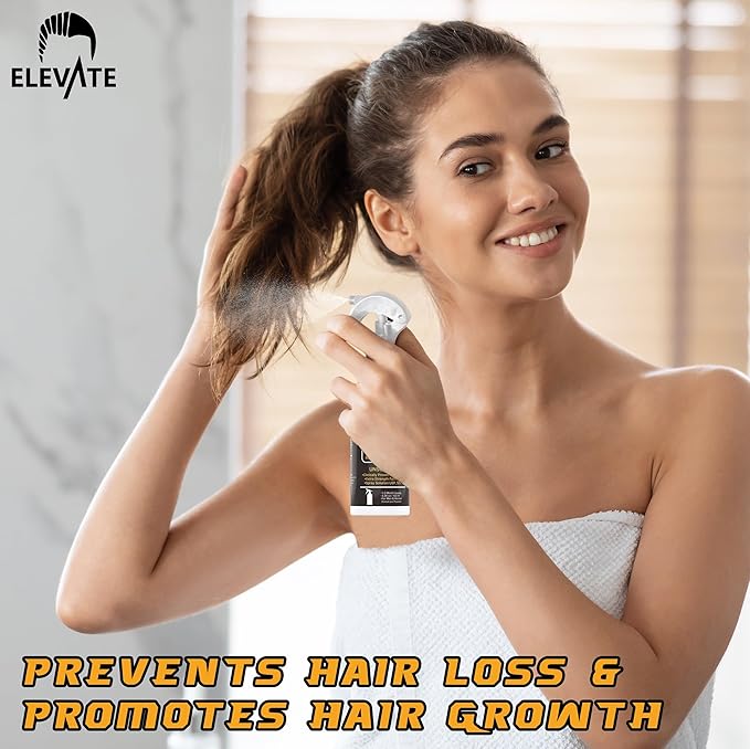 Elevate Hair Regrowth Treatment 5% Minoxidil Spray - Extra Strength Formula Professional Treatment for Hair Loss and Thinning for Regrowth - Stimulate Follicles for Men and Women 1 Month Supply