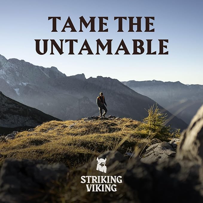 Striking Viking Pre Shave Oil - 3.3 fl oz, Sandalwood - Shaving Oil for Men for Safety Razor Prep & Smooth Protective Formula