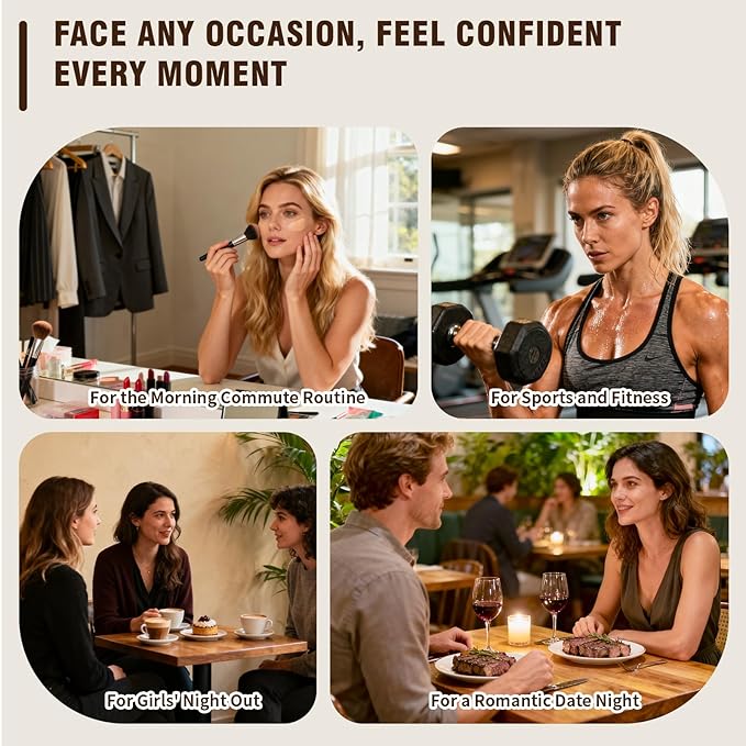 2-in-1 Color Changing Foundation, Long-Lasting, Waterproof, Sweat-Proof, Lightweight, Medium to Full Coverage, Natural Look for All Skin Types (1 Fl Oz (Pack of 2))