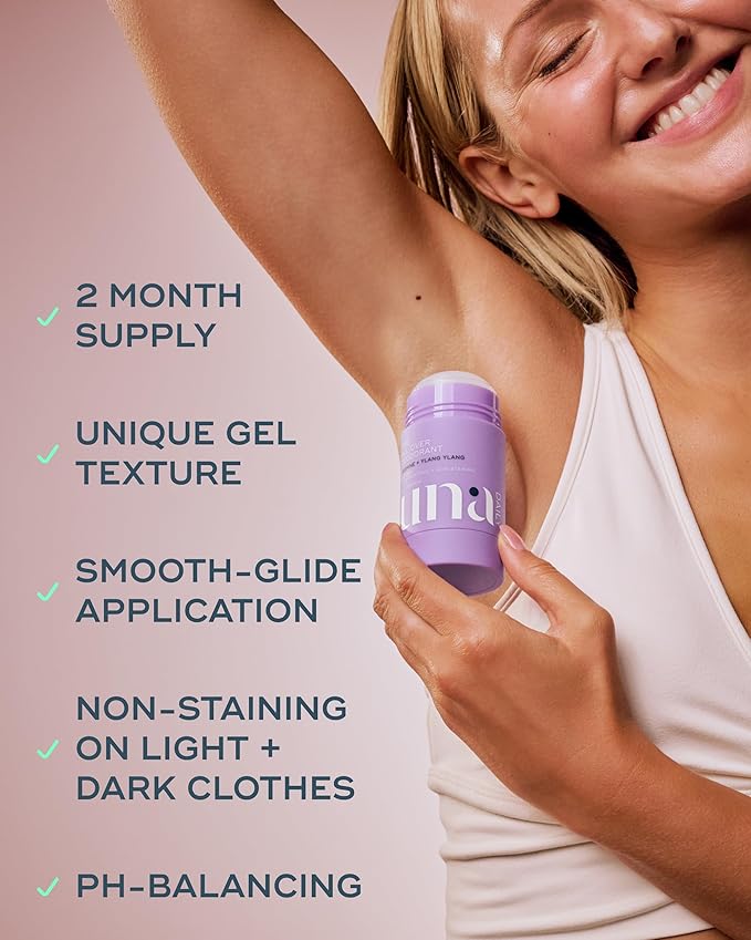 Luna Daily The All Over Deodorant™ Stick | Natural Body Deodorant for Women | pH-Balanced, Aluminum-Free & Non-Staining | Fresh Jasmine & Ylang Ylang | With Hyaluronic Acid & Prebiotics, 2.4 oz