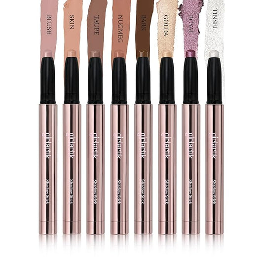 Girlactik Shadow Stick – Long-Wearing Cream Eyeshadow Stick, Blendable & Smudge-Resistant Eye Makeup – Vegan, Cruelty-Free, Easy One-Swipe Application (Blush)