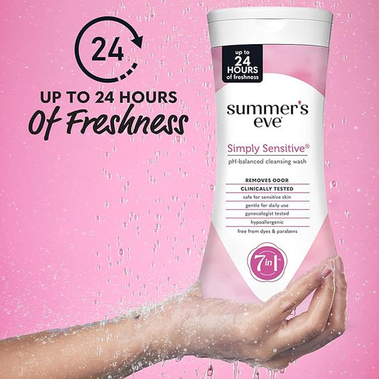 Summer's Eve Cleansing Wash | 15 Ounce | (Pack of 3) and Summer's Eve Freshening Spray | Ultra | 2 oz Size | Pack of 3 | pH Balanced, Dermatologist & Gynecologist Tested