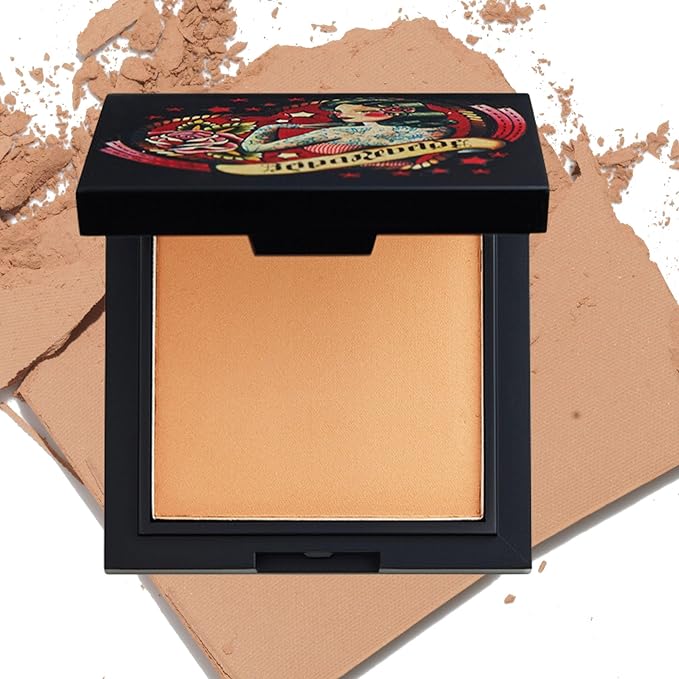 REINA REBELDE Cafecito On Your Face Finishing Powder | Blurring Pressed Powder| Smooth Matte Finish | Long-lasting | Cruelty Free and Vegan | For Medium Skin Tones