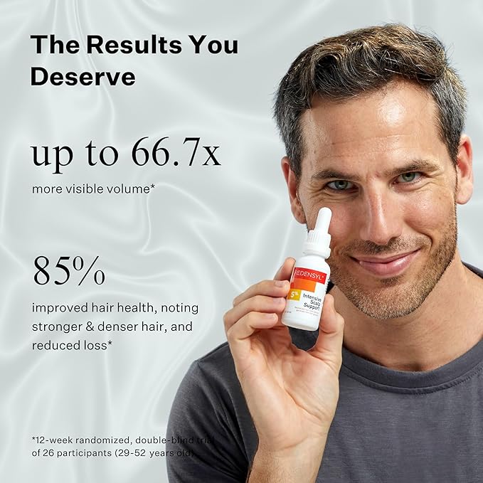 5% Redensyl Hair Growth Serum - Vegan Follicle Activator & Hair Thickening Serum for Men & Women's Hair Growth. Scalp & Hair Density Serum for Thicker, Fuller Hair Care
