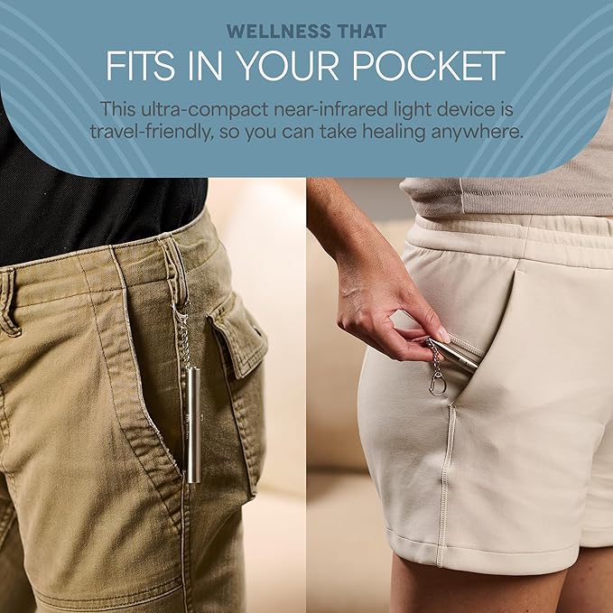 Lifepro Infrared & Red Light Therapy for Body Joints & Muscles Wellness Support, Portable Red Light Therapy Device, Near Infrared Light Therapy for Body & Face - Use 3 wavelengths