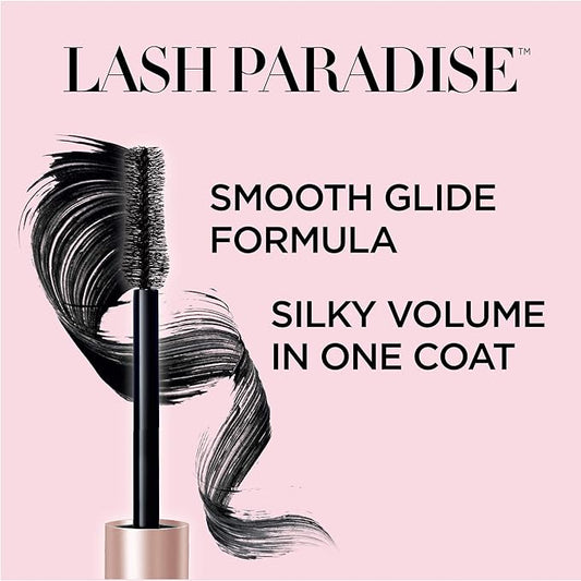 L'Oreal Paris Voluminous Lash Paradise Waterproof Mascara, Volumizing, Lengthening and Thickening Eye Makeup For Fuller-Looking Lashes, Black, 0.25 Fl Oz