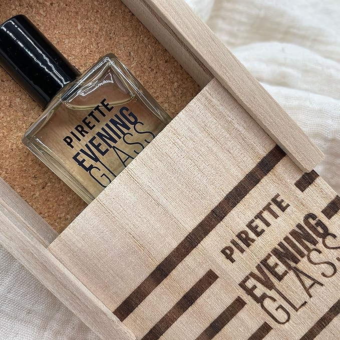 PIRETTE Evening Glass Eau de Parfum Spray for Women, Beach-Inspired, Long Lasting Womens Perfume with Notes of Dark Coconut, Warm Wood, Smoky Vanilla & Sea Salt, Daily Women's Fragrances, 1.7 fl oz