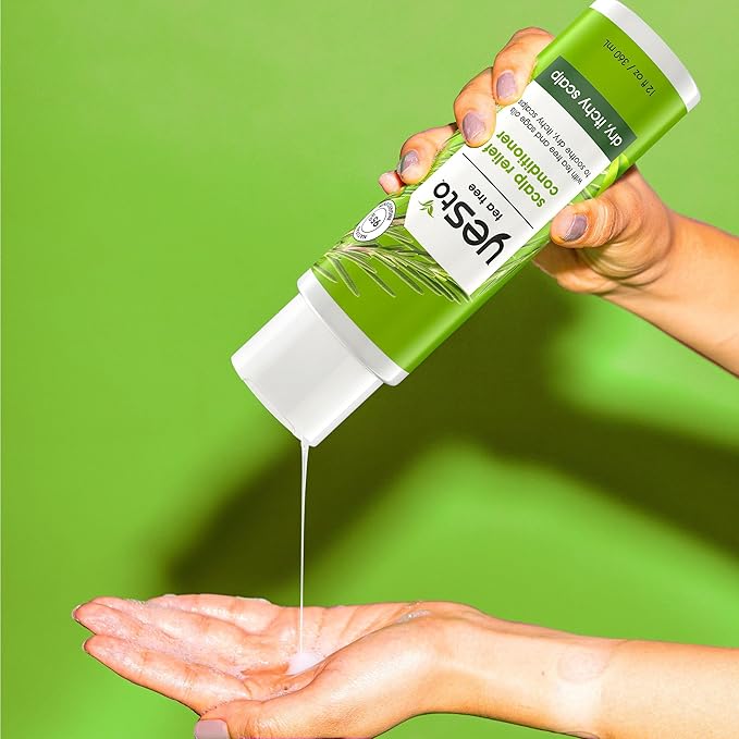 Yes To Tea Tree Scalp Relief Conditioner - Calms Dry Itchy Scalp, Hydrates & Softens With Tea Tree Oil & Sage, Natural, Vegan, Cruelty-Free, 12 Fl Oz