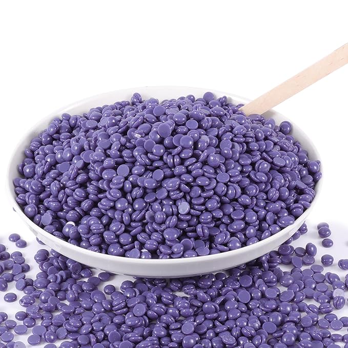 Wax Beads Bulk - 2.5lb Wax Beans Supplies for Esthetician - Professinal Painless Waxing for Face, Upper Lip, Bikini, Leg, Women Natural Melting Kit - Hypoallergenic Hard Wax Beads Bulk