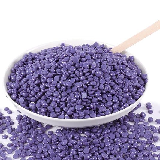 Wax Beads Bulk - 2.5lb Wax Beans Supplies for Esthetician - Professinal Painless Waxing for Face, Upper Lip, Bikini, Leg, Women Natural Melting Kit - Hypoallergenic Hard Wax Beads Bulk